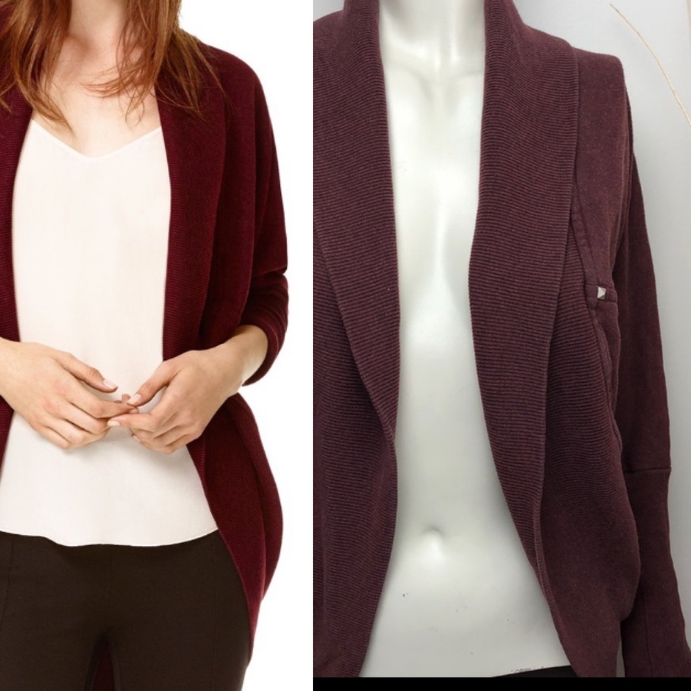 Aritzia Wilfred Brown Diderot Cocoon Cardigan Sweater Size XXS